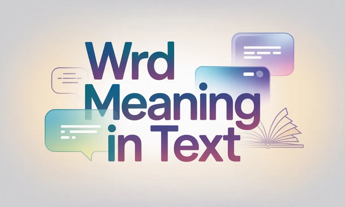 WRD Meaning in Text