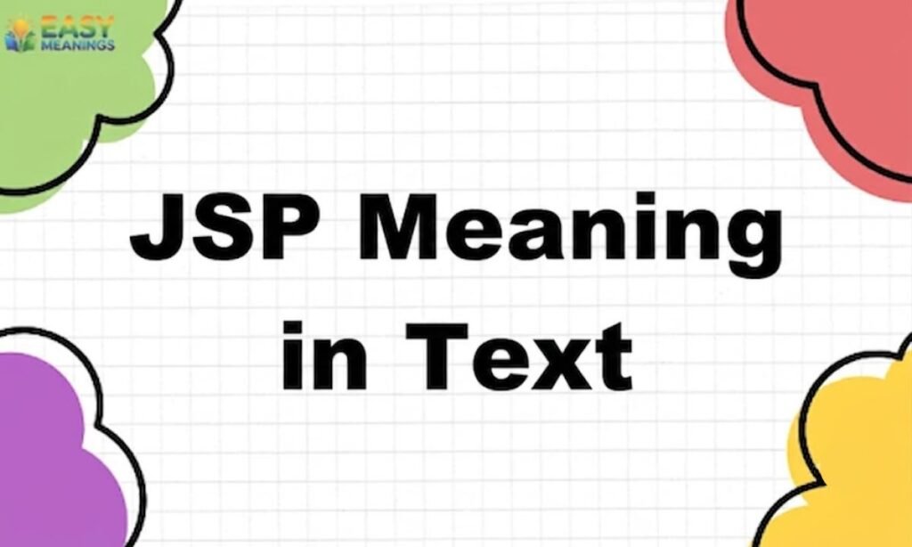 JSP Meaning in Text